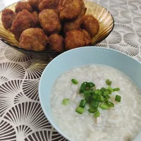 chicken porridge & cenkodoq pisang|lynda afandyさん