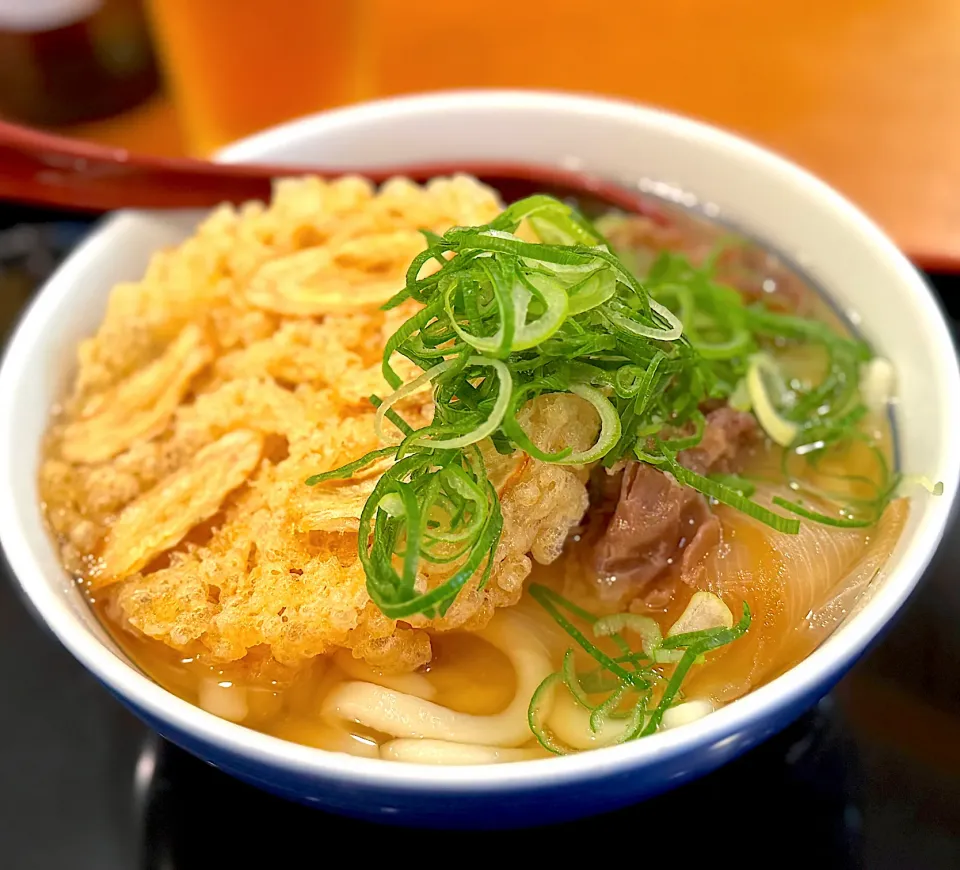 因幡うどんの肉ごぼう天うどん|流線形さん