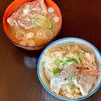 福島県産花鯛の鯛メシとアラ汁|ichiさん