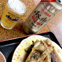 刺身とご飯を一緒は無理な地元住民はやはりビールで🍻🍺🚗³₃だからノンアル🍺|🐈⸒⸒⸒⸒つるのダンス🐈🐾さん