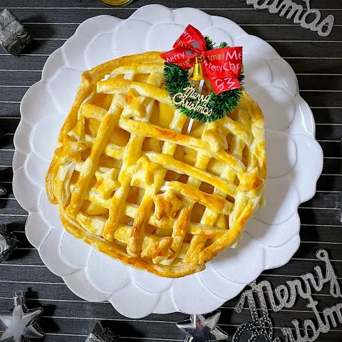 「雪印北海道バター」を使ってみたSnapdishの料理・レシピ写真:カスタードアップルパイ🍎✨