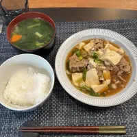 肉豆腐・中華風野菜スープ|a-parkさん