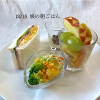 昨日の娘の朝ごはんです。|かっちゃん杉さん