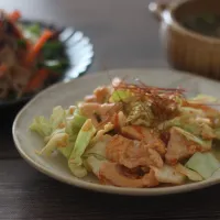 鶏胸肉とキャベツのヤムニョムチキン風炒め|ちいさなしあわせキッチンさん