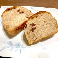 全粒粉入りドライフルーツとミックスナッツの食パン|civettaさん