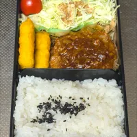 ハンバーグ弁当| 黒川克博さん