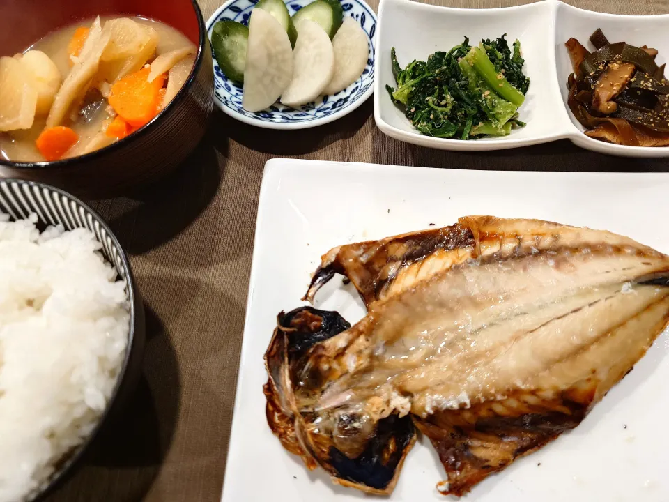 鯵の干物定食|伊藤央さん