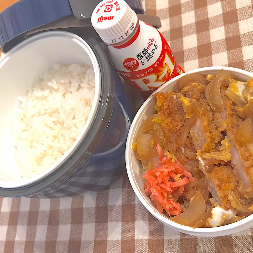 1217 煮カツ丼　男子高校生弁当|Riieeさん