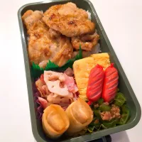 豚の味噌漬け弁当🌷| きゅーさん