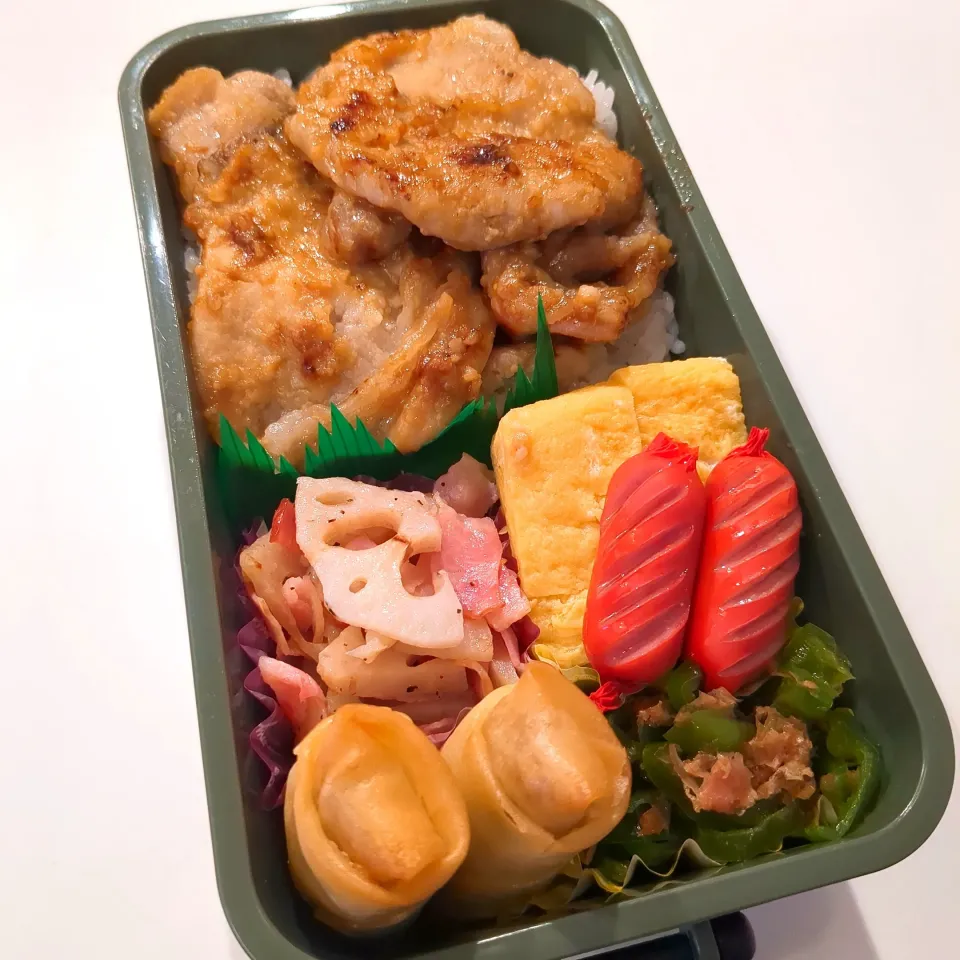 豚の味噌漬け弁当🌷|きゅーさん