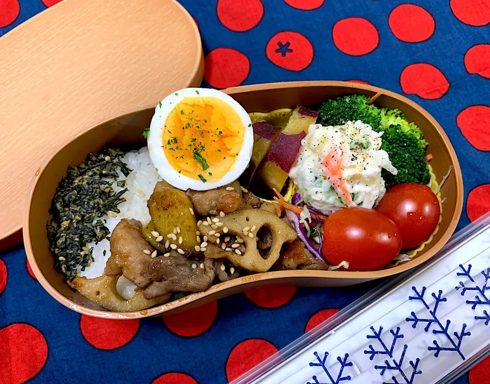 芋だらけの自分弁当🍱|がおりんさん