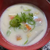 新酒の搾り粕で作った粕汁|おかこさん