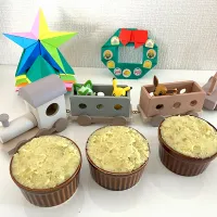 ＊べびたんと作るカップスイートポテト🍠＆クリスマス折り紙🎄🌟＊|＊抹茶＊さん