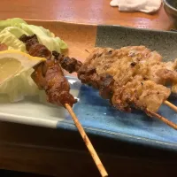 セセリに鶏皮焼き😋|アライさんさん