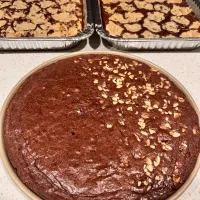 Brownie time - brookies, brookies w/ walnuts and fudge brownies half with walnuts|🌺IAnneさん