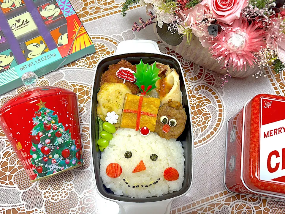 2024.12.18は雪だるま弁当🎄|makoさん