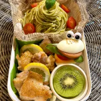 ジェノベーゼパスタ弁当🌿