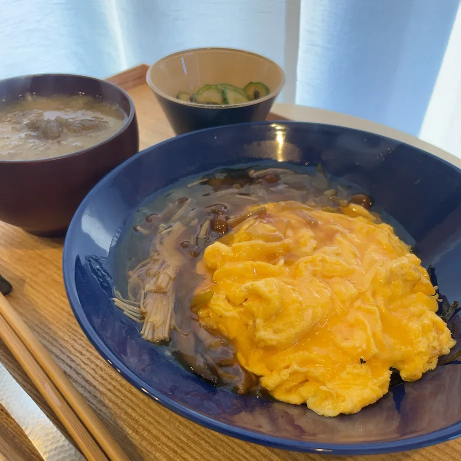 じゃこと高菜の餡かけオム炒飯|pontalさん