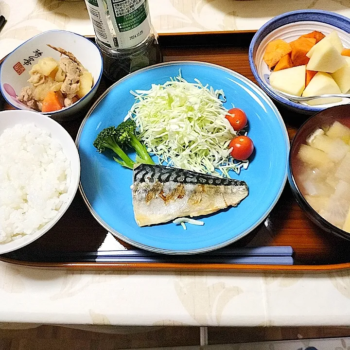 サバの塩焼き定食(笑)|えぃみぃさん