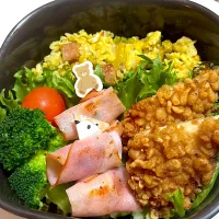 高菜チャーハン　ささみフライ　ハムチーズ巻き|senaさん