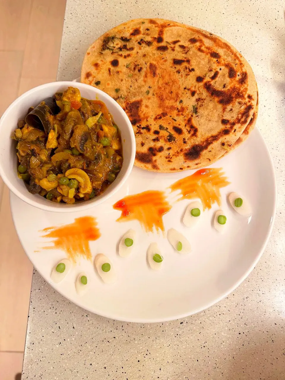 Mushroom Matar Masala tadka|AN72さん