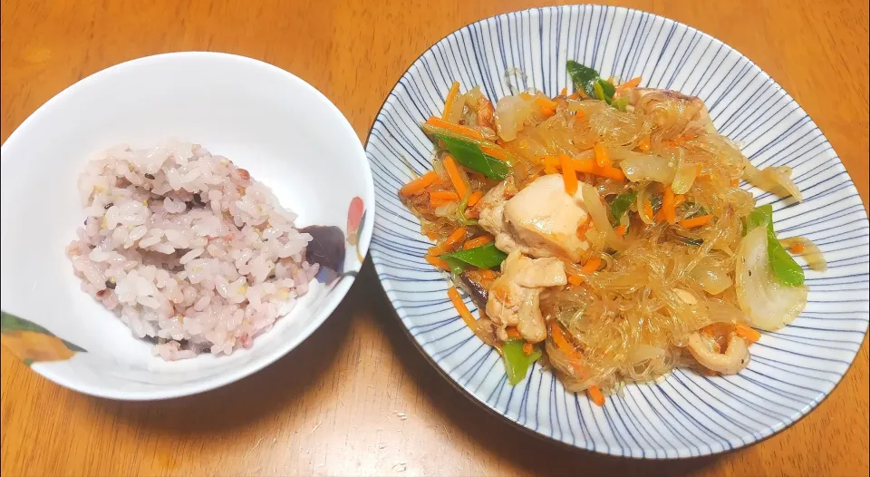 2024 0614　鶏肉の塩チャプチェ風|いもこ。さん