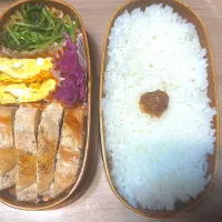 チキンステーキ弁当🍱| ふみふみさん