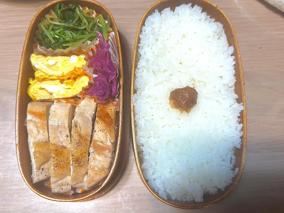 チキンステーキ弁当🍱|ふみふみさん