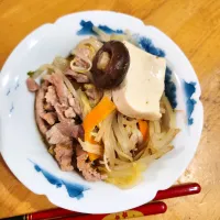 炒めにんにく醤油鍋|さきさん