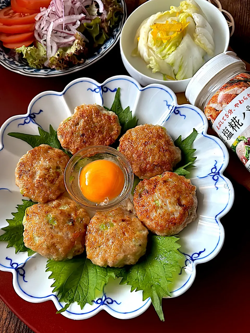 生塩糀焼きつくね&白菜漬物|とんちんさん