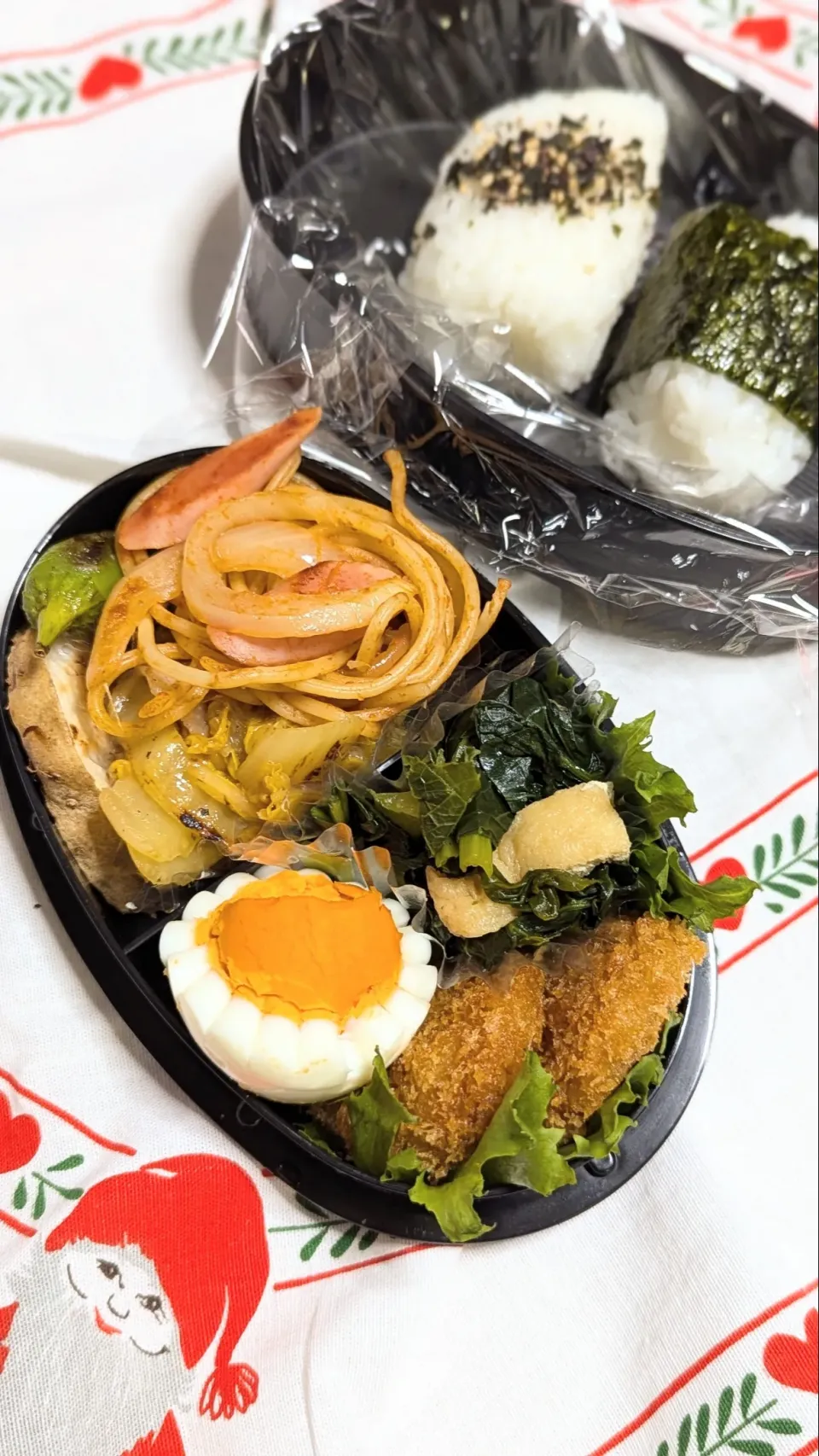 自分弁当〜ヒレカツと野菜|f.1125beさん