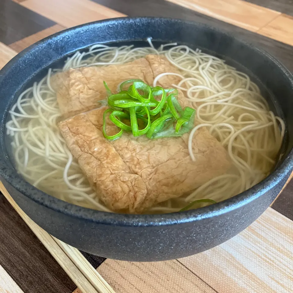 白石温麺のきつねうどん風|はるさん