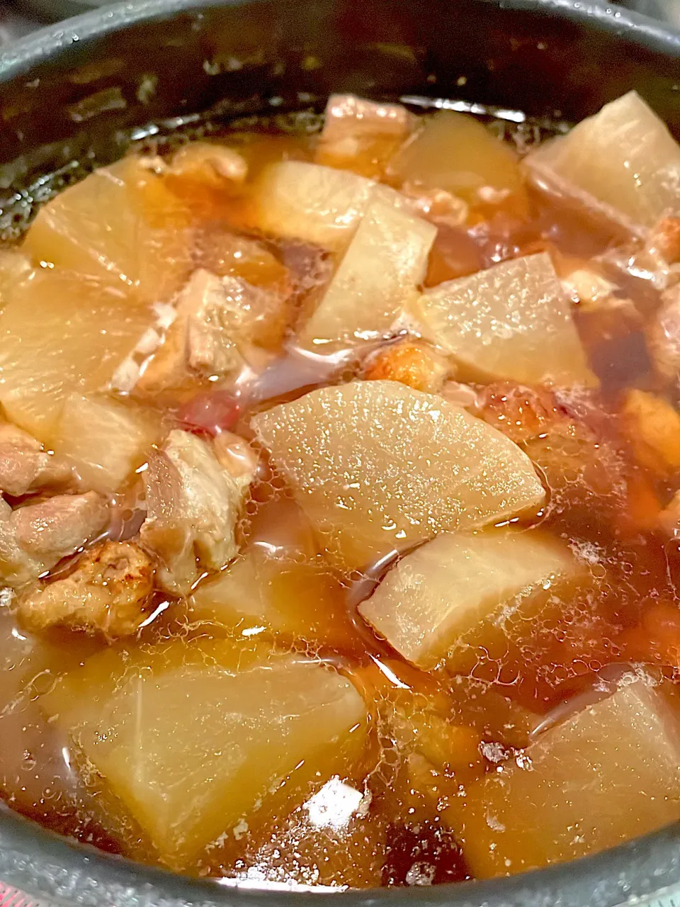 おっさんご飯　大根と鳥🐔煮込み|ひげおやじさん