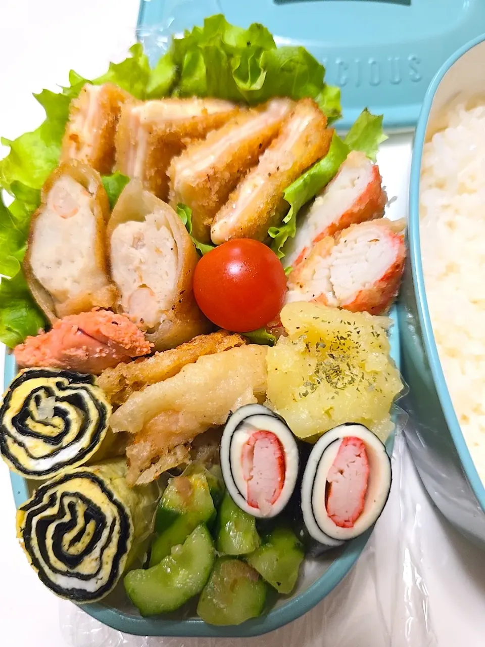 ハムチーズフライ弁当🍱|みみさん