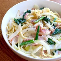 クリームパスタにはオイスターソースが隠し味|真木さん