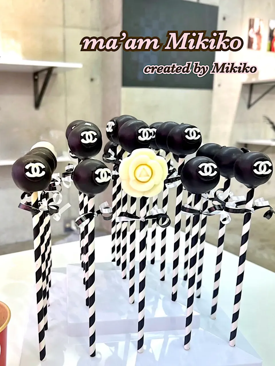 CHANEL STYLE cake pop ♡|マダァムMikikoさん