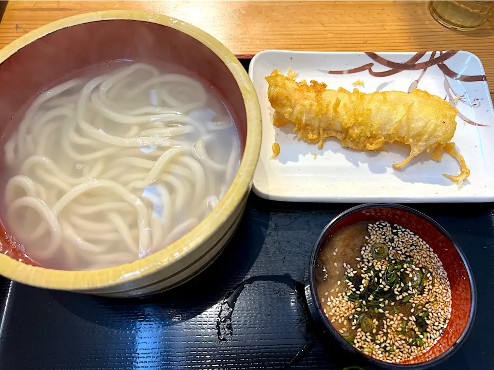 今日のお昼は、釜揚げうどんとイカ天♪|yokoさん