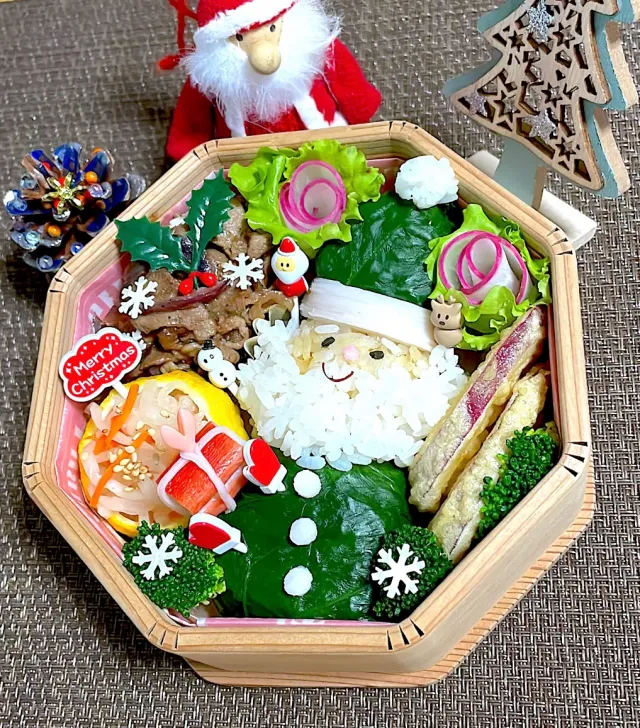 Snapdishの料理・レシピ写真:今日のお弁当(12/19)｜お弁当で楽しむアドベントクリスマス『３週目♪』