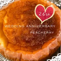 焼けた〜♪本日、結婚記念日＆我が家創設記念日°˖✧°˖◝( ´͈ ᗨ `͈ )◜˖°✧˖°のケーキ♡|☆ぴ〜ちゃん☆さん