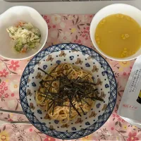 お昼ご飯🎵明太子パスタ|kiyominさん