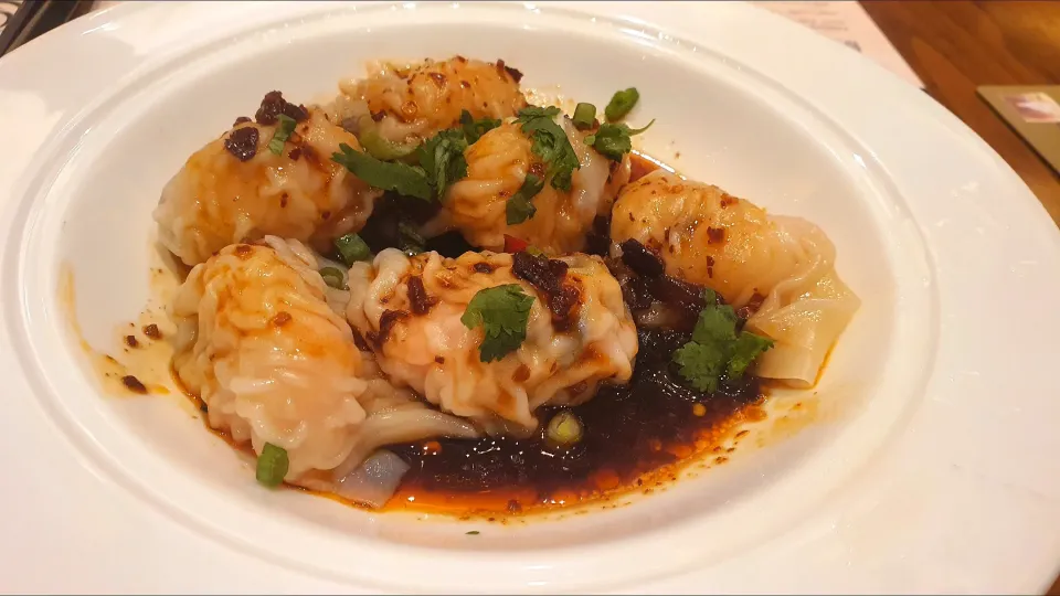 prawns dumplings with vinegar chilli sauce 🤤🤤🤤😘😋|🌷lynnlicious🌷さん