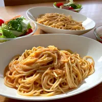 ＊海老トマトクリームパスタ🍝🦐🍅＊| ＊抹茶＊さん