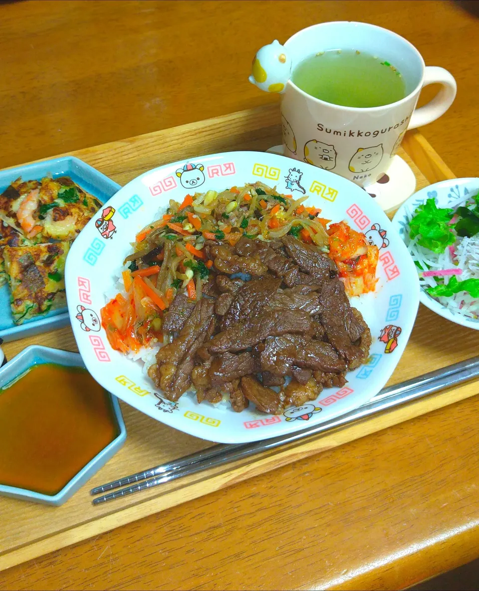 ビビンバ丼|とししいたけさん