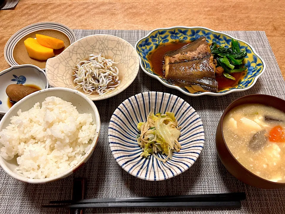 カレイの煮付けの夕飯|Sakikoさん