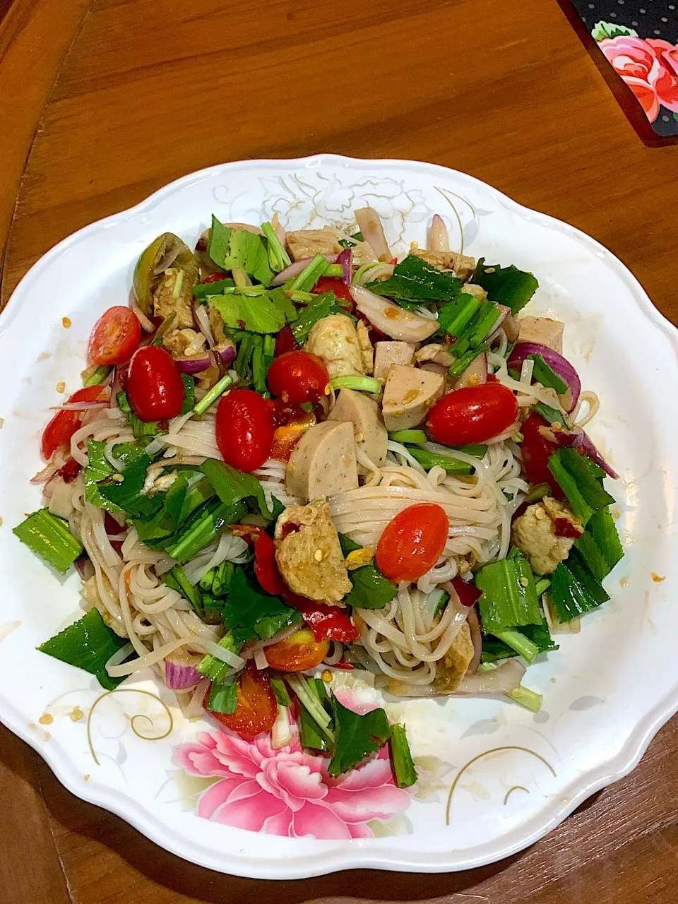 Spicy rice noodles salad☘️|ple💕さん