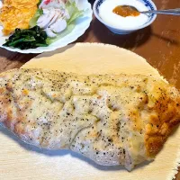 パンプキンさんの料理 どでかフォカッチャ♡|パンプキンさん