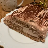 ココアビスキュイのクリスマスケーキ|おしみさん