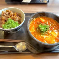 昼ご飯は、韓丼とスンドゥブ|なかちゃんたまごさん