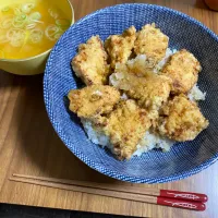 夜　鶏天丼|みちくんさん