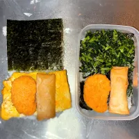 12/23  子のおにぎらずと自分弁当|なかちゃんたまごさん